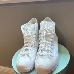 Converse All-White High-Top Sneakers